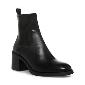 Steve Madden ADMIRE BLACK LEATHER Boots